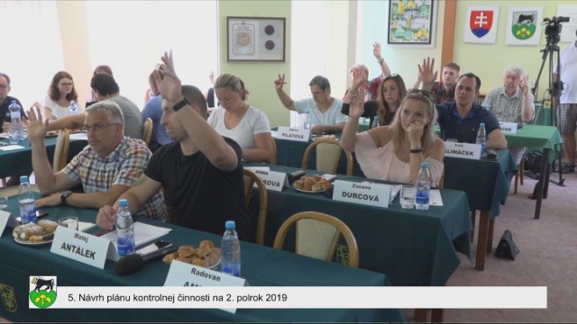 Záznam zasadnutia Mestského zastupiteľstva v Starej Turej 20.6.2019