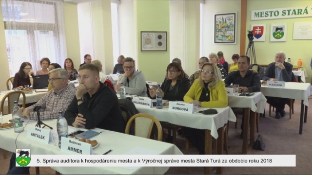 Záznam zasadnutia Mestského zastupiteľstva v Starej Ture 31.10.2019