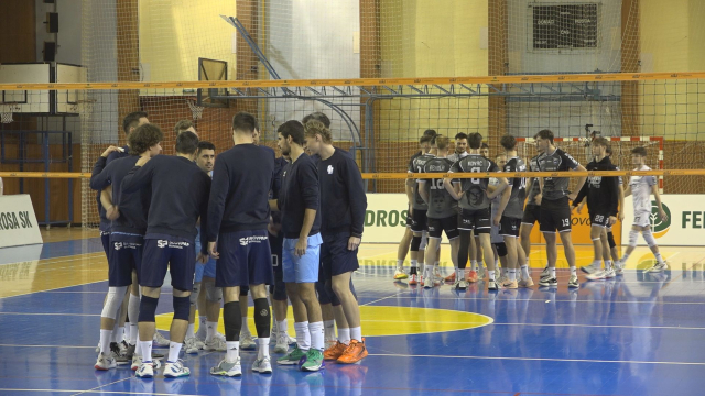  TJ Spartak Myjava – VK Slovan Bratislava  21 . kolo volejbalovej extraligy